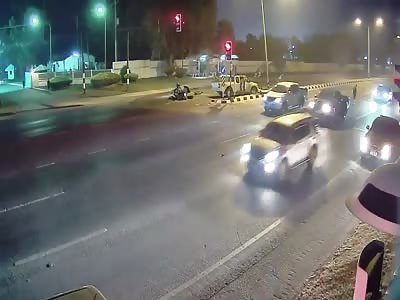 WHAM! Biker Instantly Killed 