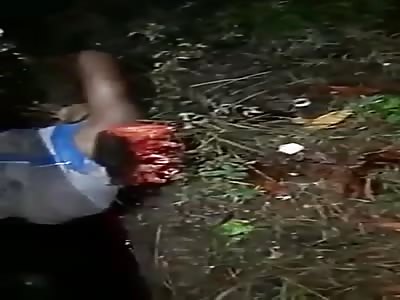 Head Destroyed in Accident