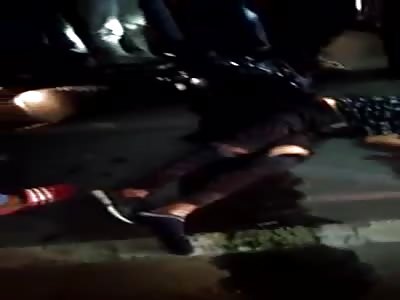 Biker Choking to Death on blood