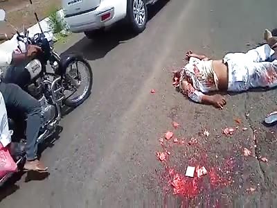 Bikers Head left Unrecognizable