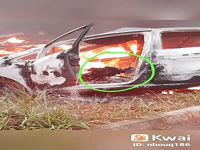 Driver Was Roasted in his Car