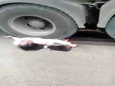 Girl Got Pinned Under Trucks Wheel