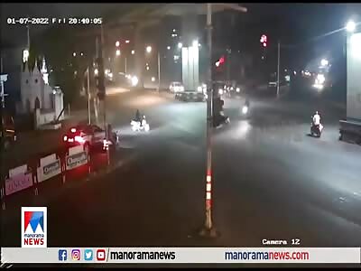 CCTV Biker Accident