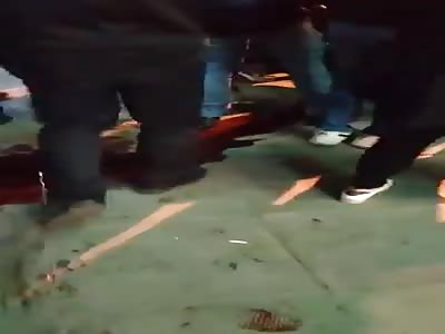 Protester attacked by Iranian forces