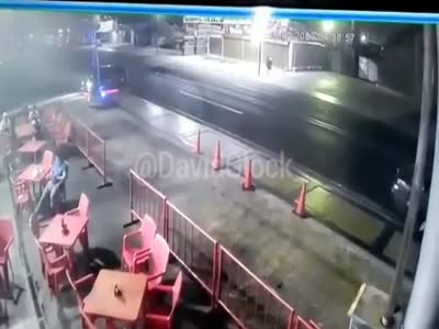 Brutal accident at high speed