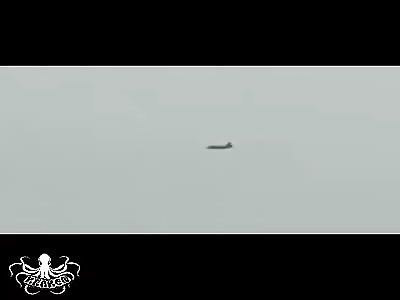 Moment in which the fighter plane l-39 was shot down, aftermath of corp