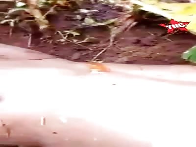 Half-naked murdered man in cameroon