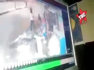 High-speed car out of control, runs over 4 people