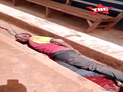 Old man brutalized by the armed forces in cameroon