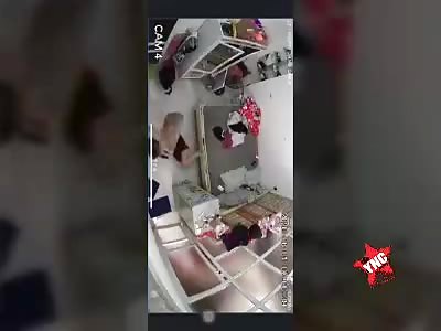 the wife receives a tremendous beating from her husband