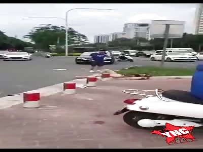 seriously injured after motorcycle accident