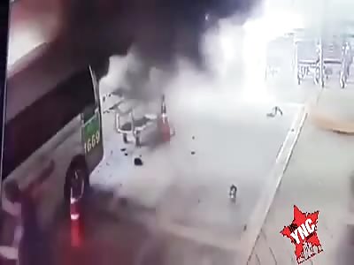 wtf, the ambulance is on fire