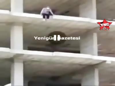 suicide, throws off building