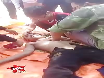 trying to revive to move drowned