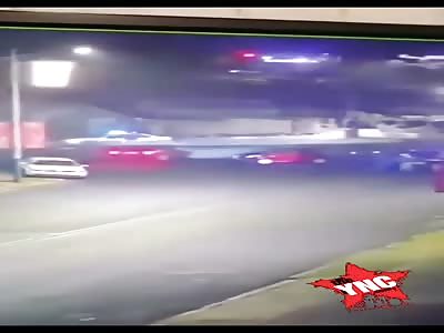 run over by madman at the wheel