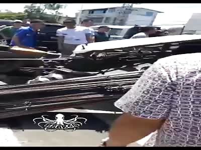 the man was crushed to death