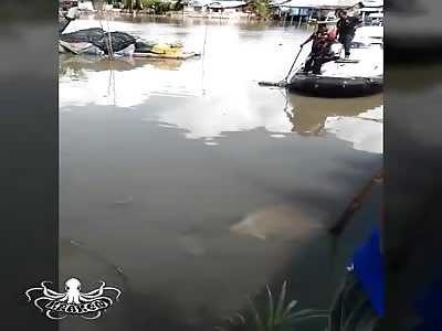 fishermen find rotting body in the water