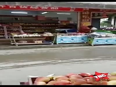 a fight inside the store