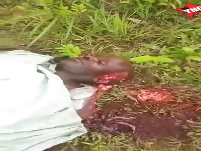 civil war, cameroon, lrc terrorist soldiers murder civilian