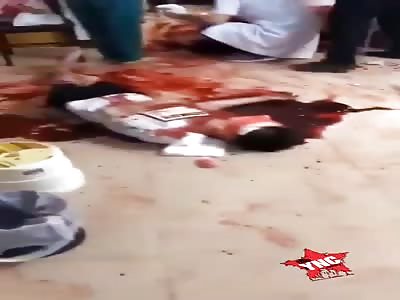 bloody murder, hacked with machete