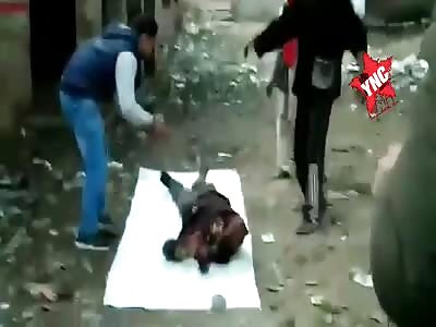 Damn, corpse of a young man in a state of rot