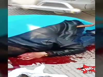 the man was hacked to death