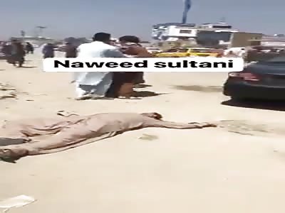 The site of the murder of Rahim Zod yesterday near Kabul