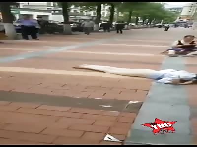 The woman committed suicide by jumping from building