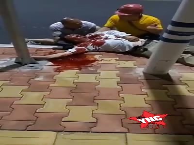 Damn man in his last moments of life