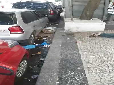 Old man dies of a strong blow to the head