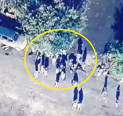 Azerbaijani Drone Strike on Armenian Ground Troops