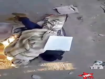 Corpse found, tangled in blanket