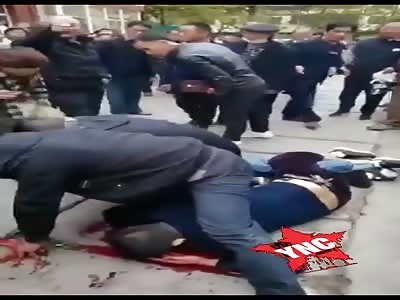 Man is stabbed to death in local market.