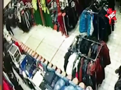 Duotone asshole grenade inside the store