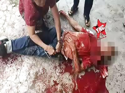 Man stabbed to death.