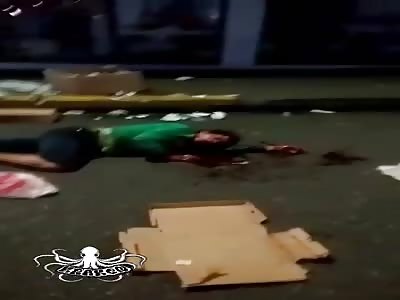 Victim of several stab wounds