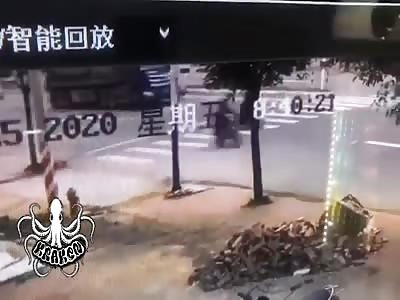 scooter driver hit by truck