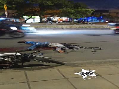 Victim  brutal road accident