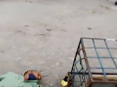 biker runs with 8 shots at the Queimadas Center