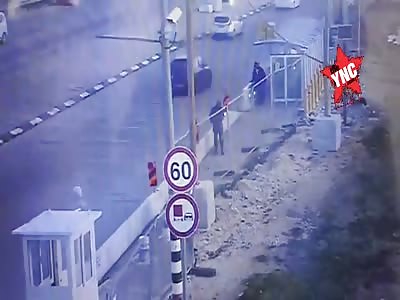 Subject armed with a knife was neutralized by gunfire