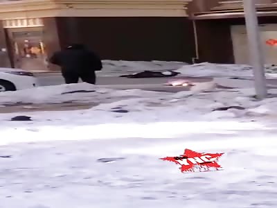 They die after falling from a building