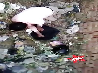 Murdered man in india