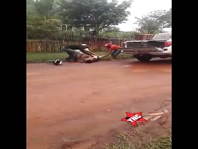 man shot in the head