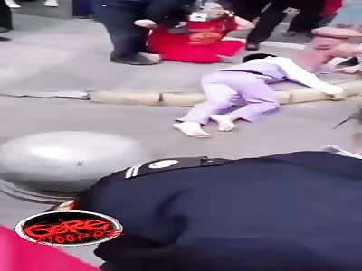 Young man jumped from building