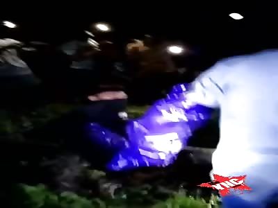 Dead man in a state of putrefaction