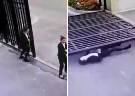 Heavy Gate Kills Woman Instantly