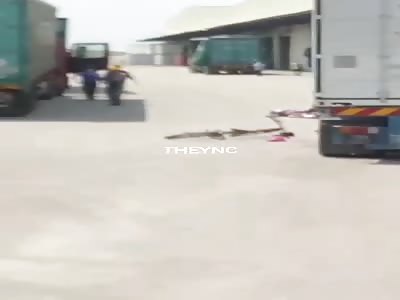 Cyclist hit by truck