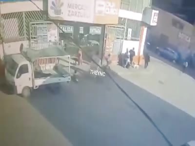 Poor kid, pick a bad place to play