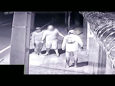 He receives 3 shots after refusing to open his house