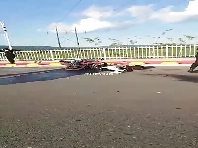 Serious motorcycle accident